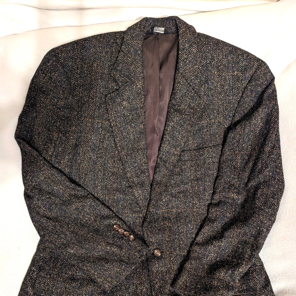 Vintage Majer Mens Tweed Sportscoat 42L